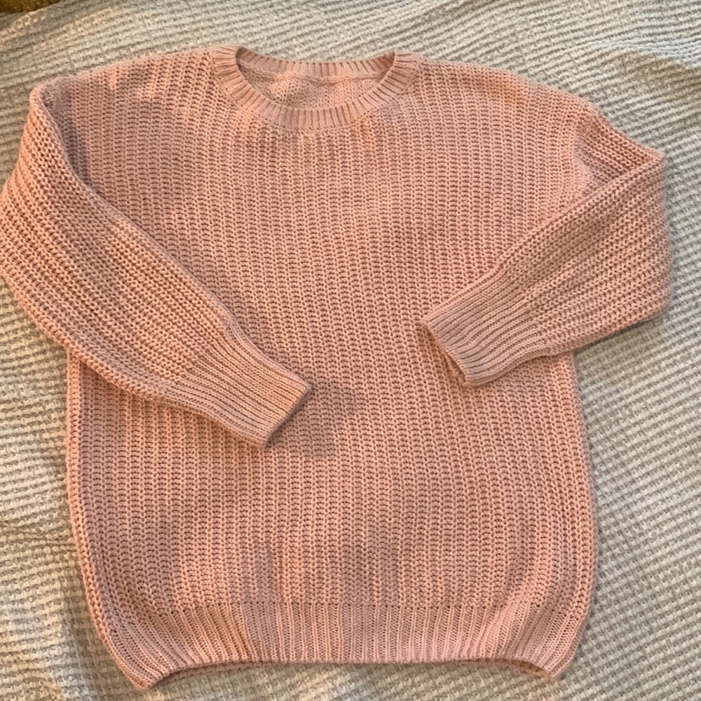 Peach boyfriend sweater